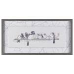 Canvas Innocence Birds Tela / MDF - Grigio