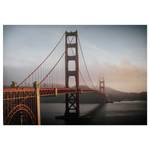 Leinwandbild Golden Gate Bridge Leinwand / MDF - Mehrfarbig