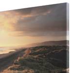 Impression sur toile Beach Sunset Toile / MDF - Doré