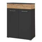 Schoenenkast Fluur Grijs - Plaatmateriaal - 89 x 118 x 37 cm