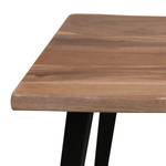 Tavolino da salotto Berapi Acacia massello / Metallo - Acacia / Nero