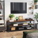 Banc TV Morristown Marron / Noir - Largeur : 140 cm