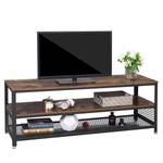 Banc TV Morristown Marron / Noir - Largeur : 140 cm