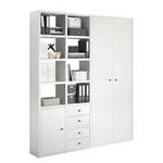 Mobile da ufficio Emporio VII Tamburato / Bianco laccato - Bianco laccato