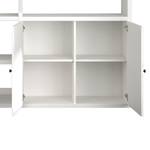 Armoire de bureau Emporio IV Panneau alvéolaire / Blanc verni - Blanc laqué