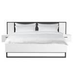 Bedframe Dawson Zwart - Wit - Plaatmateriaal - 286 x 98 x 207 cm