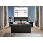 Boxspring Chandler III Zwart - 140 x 200cm - H4 hard