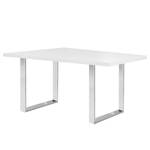 Table Alton Blanc - Largeur : 160 cm - Argenté