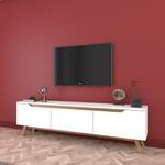 Tv-meubel Potsdam wit/eikenhouten look - Wit