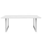 Table Alton Blanc - Largeur : 180 cm - Argenté