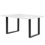 Table Alton Blanc - Largeur : 140 cm - Noir