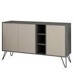 Dressoir Caceres metaal - mokka/grijs