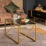 Couchtisch Graham Glas / Metall - Gold / Grau