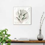 Ingelijste afbeelding Bladeren Botanisch Print in houten frame - groen