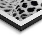 Gerahmtes Bild Leopard Safari Print in Holzrahmen - Schwarz