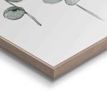 Tableaux déco Soleil (3 éléments) Impression dans cadre en bois - Vert