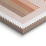 Tableaux déco Élégante (3 éléments) Impression dans cadre en bois - Marron