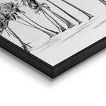 Set afbeeldingen Dreams (3-delig) Print in houten lijst - zwart
