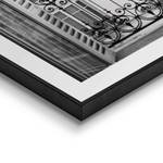 Set afbeeldingen Balkon (2-delig) Print in houten lijst - zwart