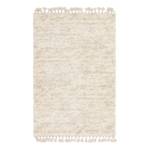 Tappeto a pelo lungo Top Shag III Polipropilene / Juta - Bianco crema - 120 x 185 cm