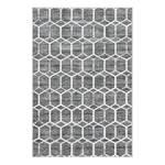 Kurzflorteppich Titan Trellis I Polypropylene / Jute - Grau - 185 x 275 cm