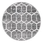 Kurzflorteppich Titan Trellis III Polypropylene / Jute - Grau