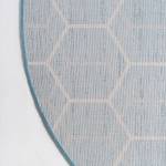 Laagpolig vloerkleed Titan Trellis III polypropeen/jute - Blauw