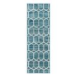 Läufer Titan Trellis I Polypropylene / Jute - Blau