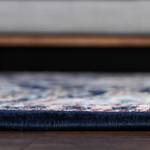 Laagpolig vloerkleed Almas I polypropeen/katoen - Marineblauw - 90 x 150 cm