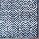 In- & outdoorvloerkleed Crosses IV polypropeen - Marineblauw - 150 x 245 cm