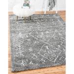 Laagpolig vloerkleed Temara Shag III polypropeen/jute - Grijs - 150 x 245 cm