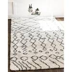 Tapis Temara Shag I Polypropylène / Envers : - Crème - 120 x 185 cm