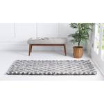 Tappeto Temara Shag IV Polipropilene / Juta - Grigio - 80 x 305 cm