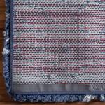 Laagpolig vloerkleed Temara Shag I polypropeen/jute - Marineblauw - 150 x 245 cm
