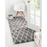 Tapis de couloir Temara Shag III Polypropylène / Envers : - Gris - 80 x 305 cm