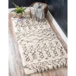 Tapis de couloir Temara Shag I Polypropylène / Envers : - Crème - 80 x 185 cm