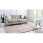 Kurzflorteppich Temara Shag I Polypropylene / Jute - Beige - 150 x 245 cm