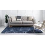 Kurzflorteppich Temara Shag II Polypropylene / Jute - Marineblau - 120 x 185 cm