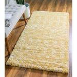 Tapis de couloir Temara Shag I Polypropylène / Envers : - Jaune - 80 x 305 cm