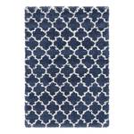 Laagpolig vloerkleed Temara Shag V polypropeen/jute - Marineblauw - 120 x 185 cm