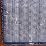 Tapis de couloir Temara Shag V Polypropylène / Envers : - Bleu marine - 80 x 305 cm