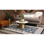 Tapis Zarin Hill II Polyester / Jute - Bleu marine - 185 x 275 cm