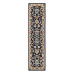 Tapis de couloir Zarin Hill Polyester / Jute - Bleu marine