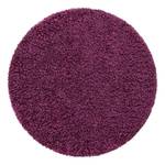 Hoogpolig vloerkleed Shaggy Shag II polypropeen/katoen - Aubergine - Diameter: 120 cm