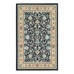 Tapis Zarin Hill II Polyester / Jute - Bleu marine - 150 x 245 cm