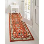 Tapis de couloir Zarin Hill Polyester / Jute - Terre cuite