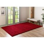 Tapis épais Shaggy Shag I Polypropylène - Rouge cerise - 65 x 90 cm