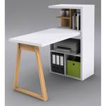 Schreibtisch Merris Eiche Artisan Dekor / Weiß