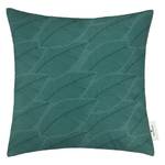 Housse de coussin Ribbed Leaves Polyester / Lin - Vert