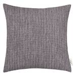 Housse de coussin Chenille ZigZag Polyester / Polyacrylique - Gris